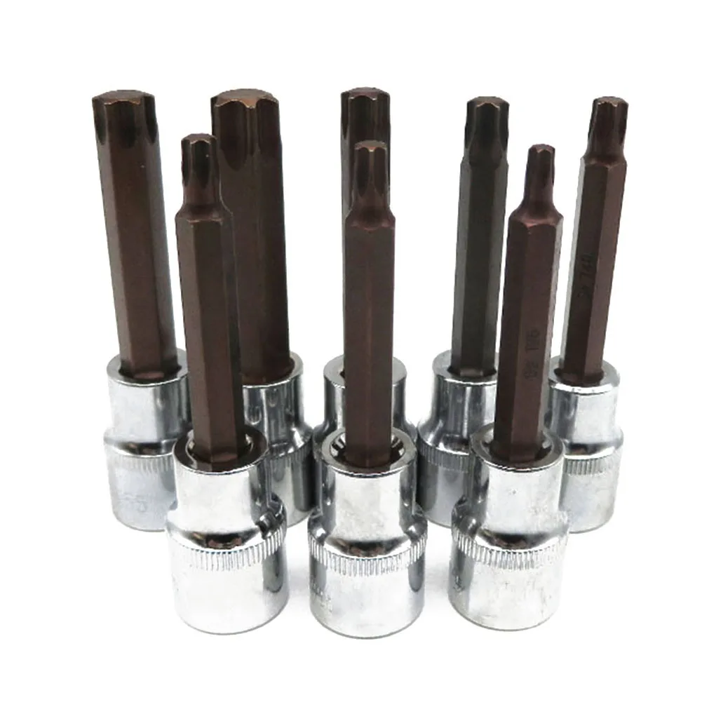1pc 1/2inch Torx Socket Torx Screwdriver Bits Adapter For Torque Spanner Ratchet Socket Wrench T20/T25/T27/T30/T40/T50/T55
1pc 1/2inch Torx Socket Torx Screwdriver Bits Adapter For Torque Spanner Ratchet Socket Wrench T20/T25/T27/T30/T40/T50/T55
