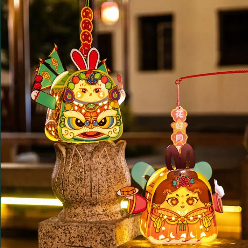 

Rabbit National Tide Lantern Diy Intangible Cultural Heritage Spring Festival Lights Luminous Material Pack Dragon Year Lantern