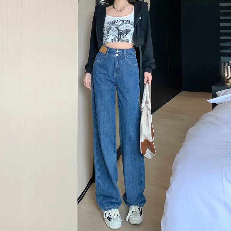 XS-2XL Size Wide Leg Cargo Jeans High Waist Loose Straight Denim Pants Female Y2k Fashion Casual Clothing Quality Blue Trousers
XS-2XL Size Wide Leg Cargo Jeans High Waist Loose Straight Denim Pants Female Y2k Fashion Casual Clothing Quality Blue Trousers