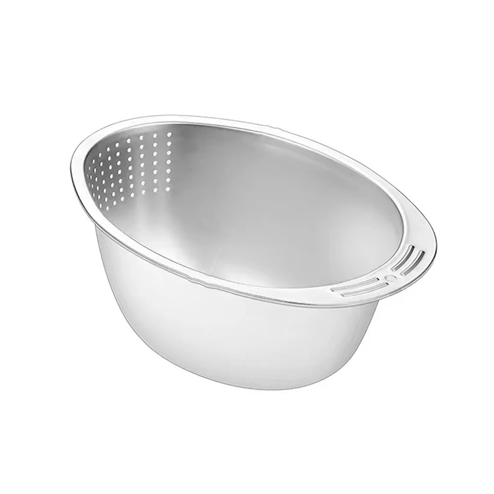 Rice Sieve Net Drainage Basket Slanted Bottom Basin Sliver Stainless Steel 1 Pc 23.5*17.5*11 Colander Brand New
Rice Sieve Net Drainage Basket Slanted Bottom Basin Sliver Stainless Steel 1 Pc 23.5*17.5*11 Colander Brand New