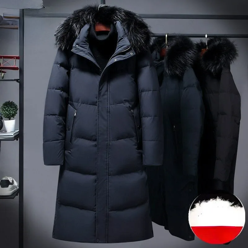 Winter Down Hooded Jacket 2023 New White Duck Down Men Winter Coat Over The Knee Thick Warm Men Jacket Artificial Fur Collar
Winter Down Hooded Jacket 2023 New White Duck Down Men Winter Coat Over The Knee Thick Warm Men Jacket Artificial Fur Collar
