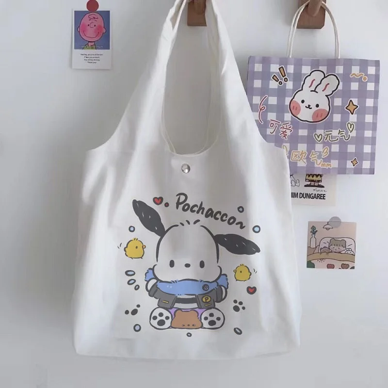 Kawaii Cartoon Pochacco Canvas Bag Portable Large Capacity Tote Bag Storage Bag One Shoulder Bag Women Bag Student Bag
Kawaii Cartoon Pochacco Canvas Bag Portable Large Capacity Tote Bag Storage Bag One Shoulder Bag Women Bag Student Bag