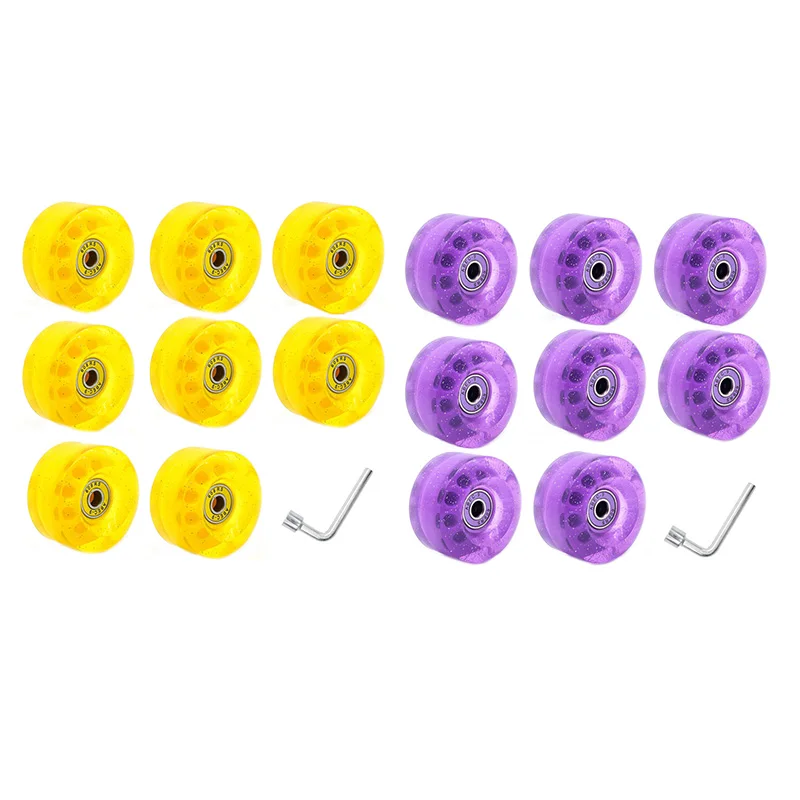 Quality 8-Piece 32 X 58Mm 82A Roller Skates With Bearings, For Indoor Or Outdoor Use, With Wrench For Wheel Removal
Quality 8-Piece 32 X 58Mm 82A Roller Skates With Bearings, For Indoor Or Outdoor Use, With Wrench For Wheel Removal