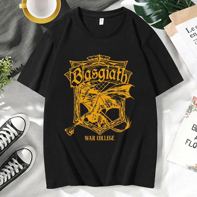 Vintage Basgiath War College Print T Shirt Men Women Clothes Harajuku Oversized T-shirt Short Sleeve Male Casual Cotton Tees
Vintage Basgiath War College Print T Shirt Men Women Clothes Harajuku Oversized T-shirt Short Sleeve Male Casual Cotton Tees