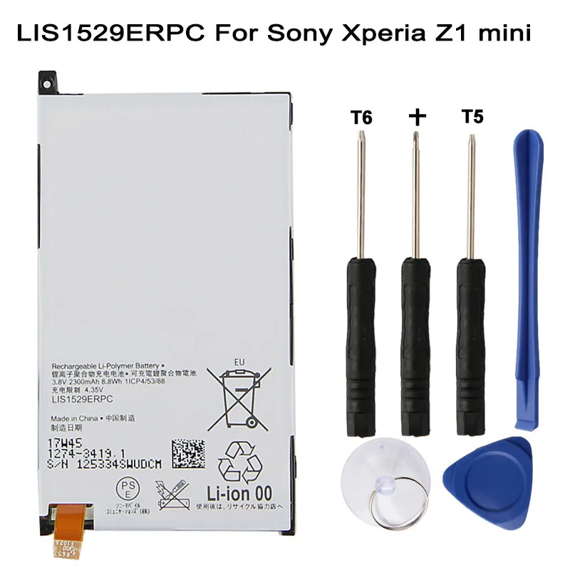 

Сменный аккумулятор LIS1529ERPC для Sony Xperia Z1 mini Xperia Z1 Compact D5503 M51w, Сменный аккумулятор для телефона 2300 мАч