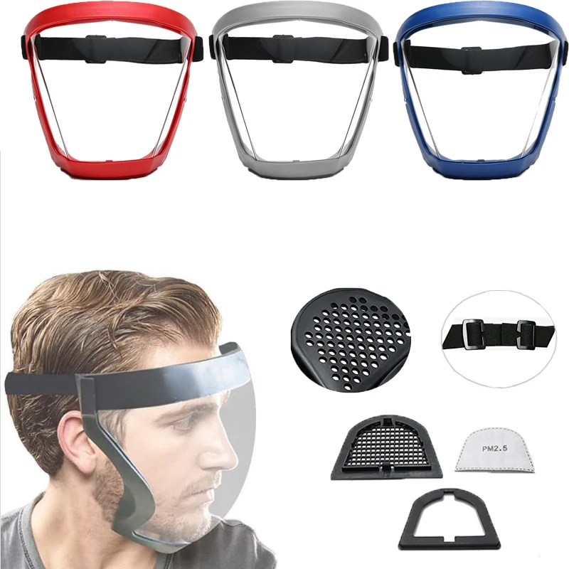 Full Face Shield Transparent Work Protection Mask Reusable Splash Protective Masks Outdoor Cycling Glasses Dustproof Protector
Full Face Shield Transparent Work Protection Mask Reusable Splash Protective Masks Outdoor Cycling Glasses Dustproof Protector