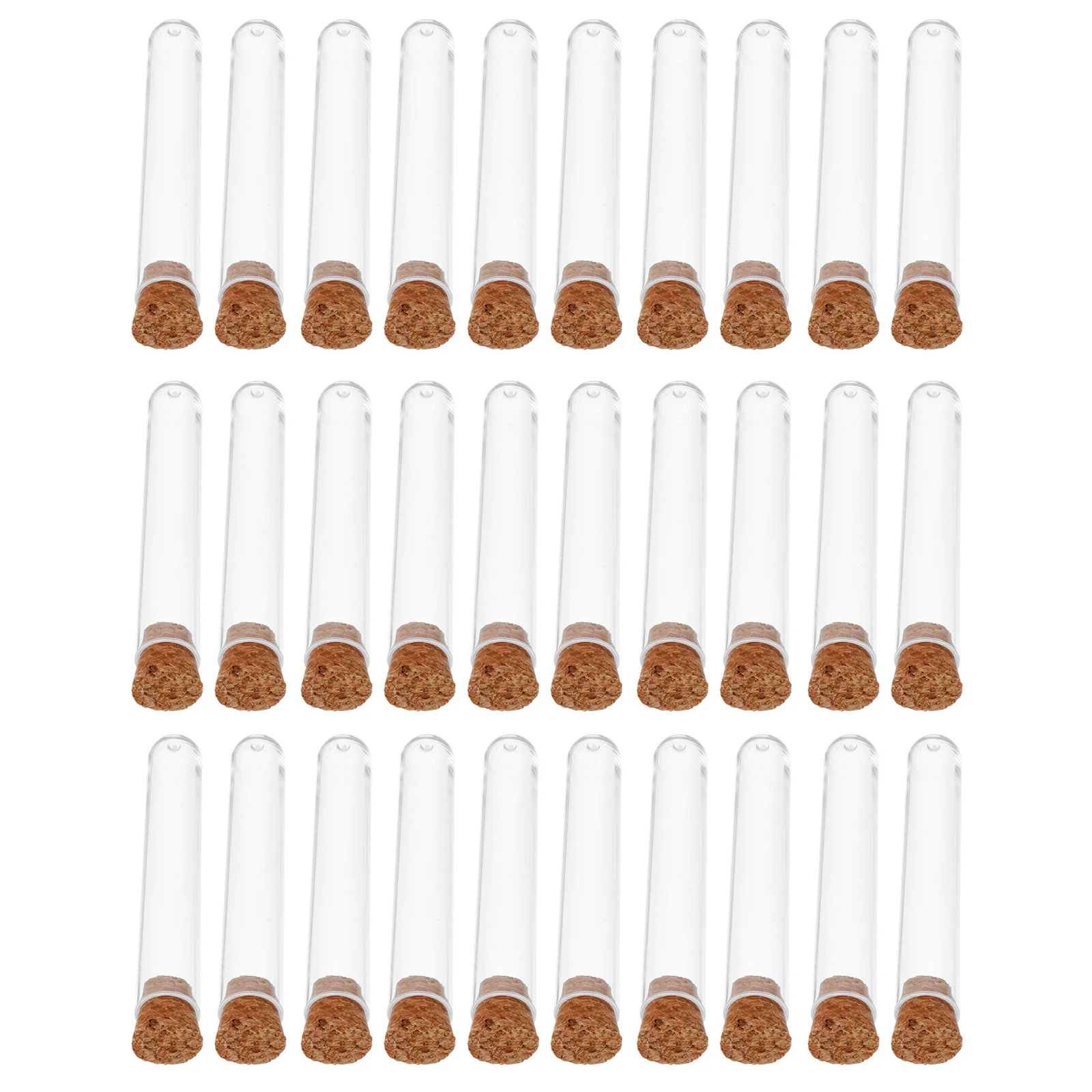 30 Pcs Test Tube Bottle Plastic Labs Tubes Liquid Container Cork Clear Storage Science
30 Pcs Test Tube Bottle Plastic Labs Tubes Liquid Container Cork Clear Storage Science