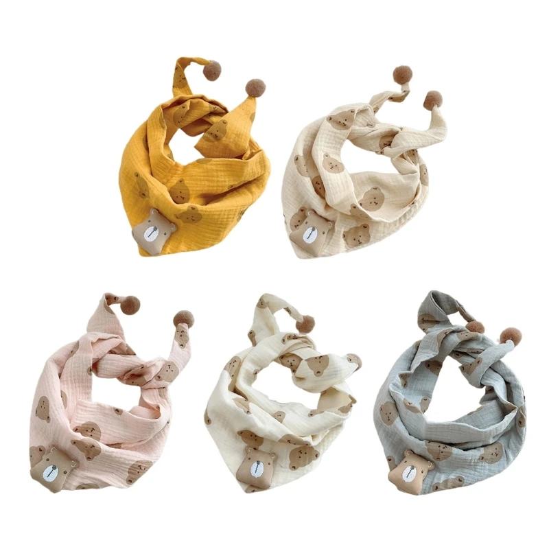 Cartoon Bear Winter Warm Scarves Soft Thickened Neck Cover Triangle Cotton Neckerchief Outdoor Scarf for Kids 0-6 Years
Cartoon Bear Winter Warm Scarves Soft Thickened Neck Cover Triangle Cotton Neckerchief Outdoor Scarf for Kids 0-6 Years