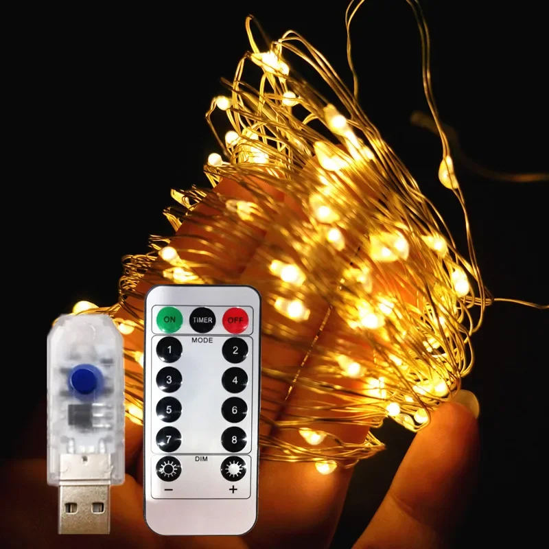 Home Decor Fairy Light Holiday Garden Party 8 Mode LED Copper Wire Light Remote Control Wedding Lamp String Christmas Decoration
Home Decor Fairy Light Holiday Garden Party 8 Mode LED Copper Wire Light Remote Control Wedding Lamp String Christmas Decoration