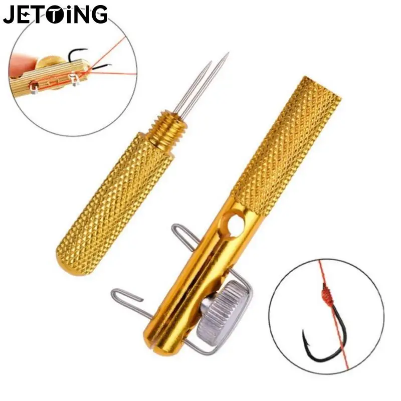 

Full Metal Fishing Hook Knotting Tool Tie Hook Loop Making Device & Hooks Decoupling Remover Carp Fishing Tool Accessories