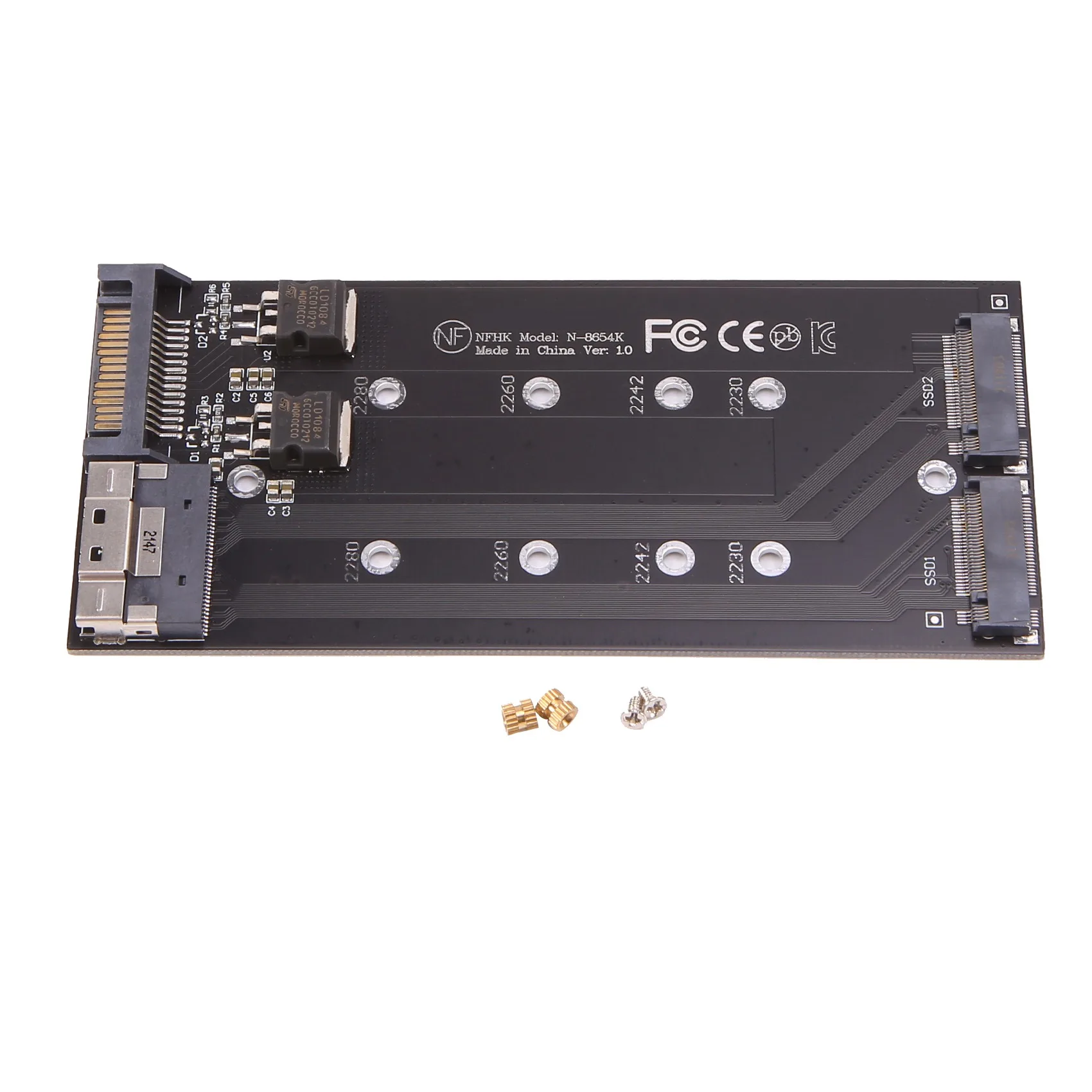 SFF-8654 8I раздельная карта X8 к VROC Dual NVMe M.2 NGFF к Slim NVME PCIe SSD SATA адаптер для материнской платы
SFF-8654 8I раздельная карта X8 к VROC Dual NVMe M.2 NGFF к Slim NVME PCIe SSD SATA адаптер для материнской платы