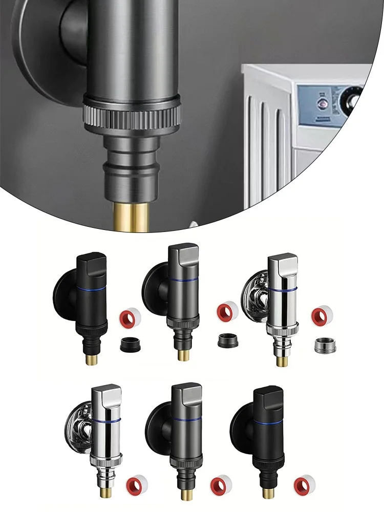 Multifunctional Washing Machine Faucet Water Stop Quick Opening Angle Valve G1/2 Faucet Valve Interface Bass Bathroom Accessory
Multifunctional Washing Machine Faucet Water Stop Quick Opening Angle Valve G1/2 Faucet Valve Interface Bass Bathroom Accessory