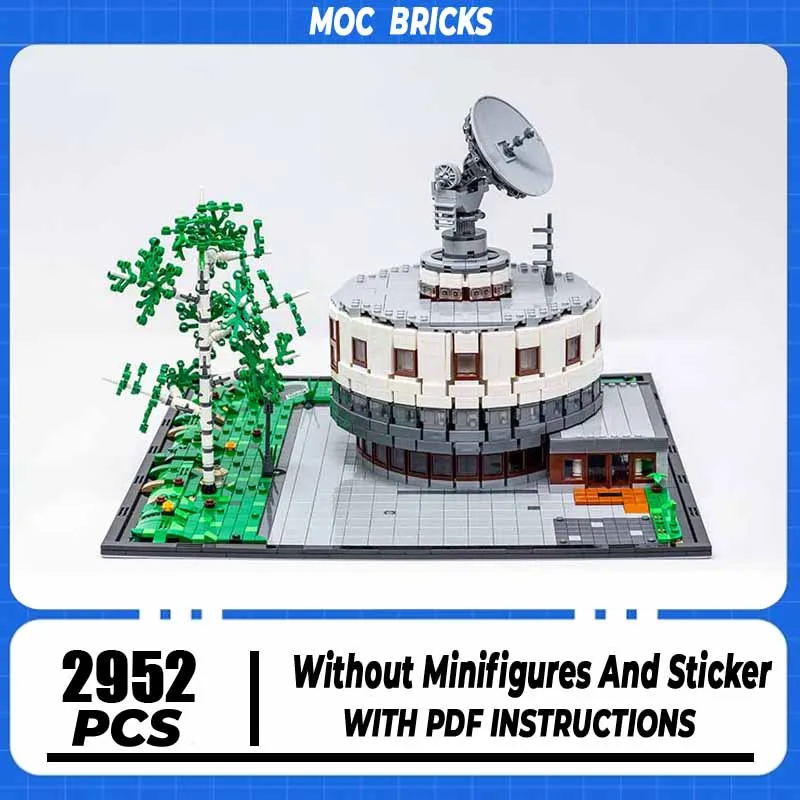 

Star Movie Moc Building Blocks Space Communication Satellite Earth Station Model Technology Bricks DIY Assembly Toy Holiday Gift