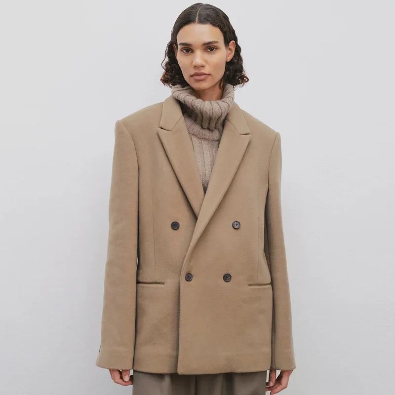 Th row Wool Coat Women's Autumn and Winter New Style Feeling Small, Lazy Style Wool Suit Outer
Th row Wool Coat Women's Autumn and Winter New Style Feeling Small, Lazy Style Wool Suit Outer