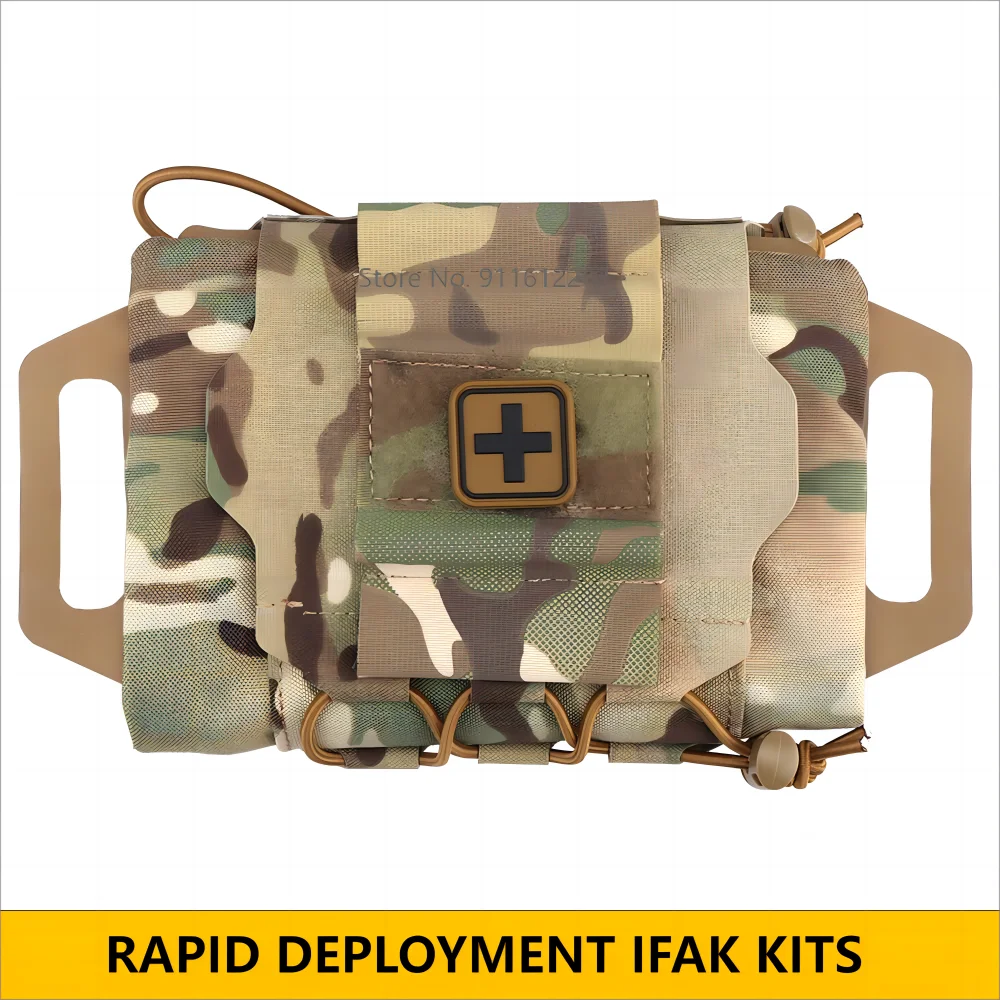 

Набор первой помощи для быстрого развертывания, тактическая медицинская сумка, наборы облегченной модульной системы переноски, Охотничья военная сумка для выживания в экстренных ситуациях на открытом воздухе