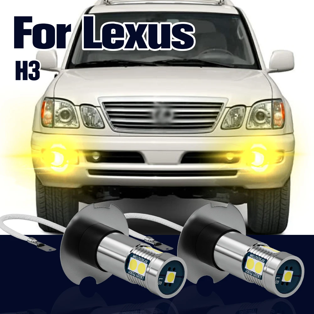 

Fog Light H3 2pcs LED Bulb Lamp For Lexus LX470 ES300 GX470 2001-2009 SC430 2002-2010 Accessories