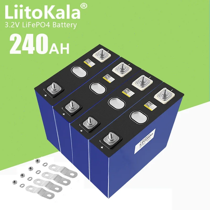 

1-32pcs LiitoKala 3.2V240Ah Lifepo4 Battery High Power Diy 12V 24V 240Ah Electric Car RV Golf Cart Solar Yacht LiFePO4