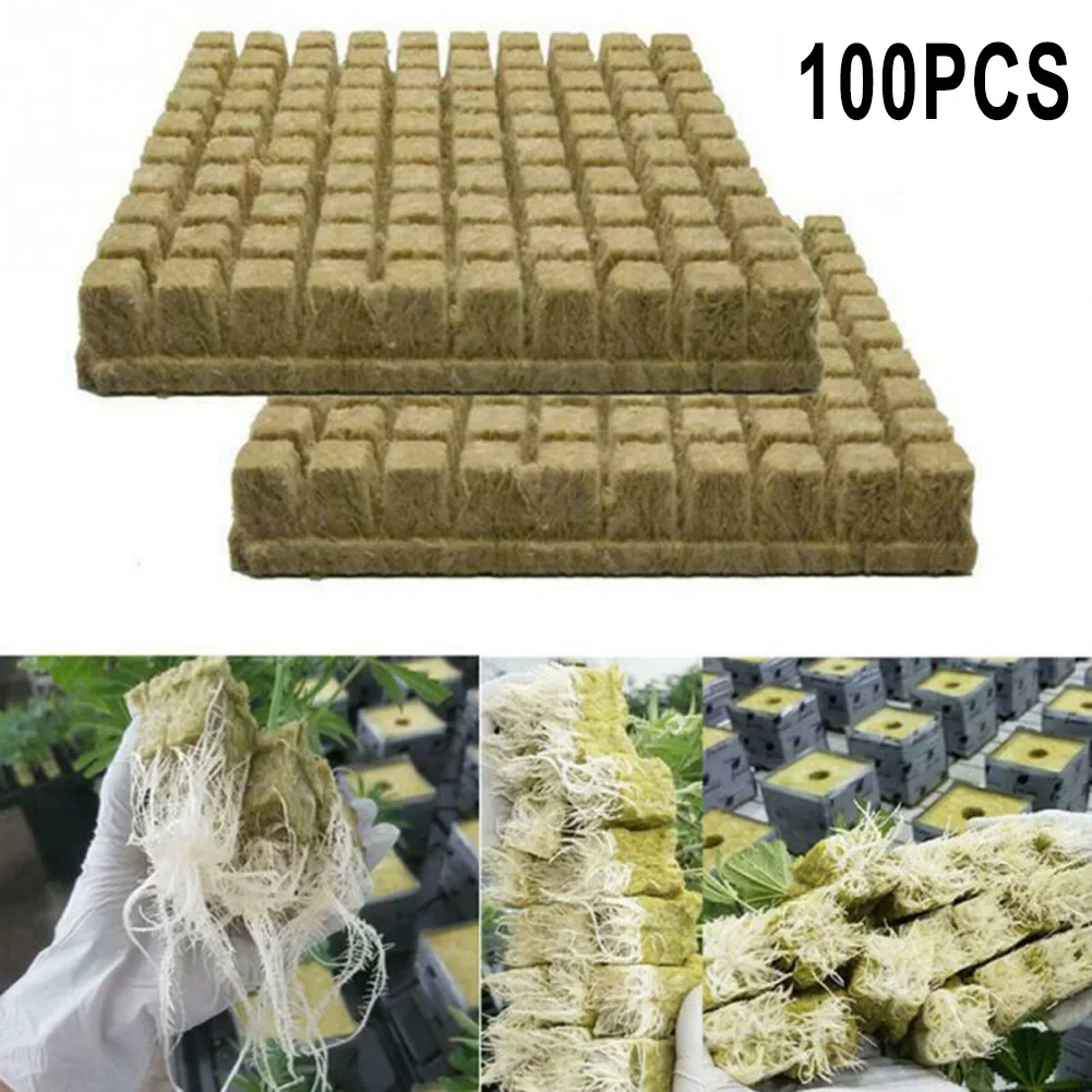 50/100 PcsStonewool Hydroponic Grow Media Cubes Plant Cubes Soilless Substrate Rock Wool Plug Block 25x25x40mm
50/100 PcsStonewool Hydroponic Grow Media Cubes Plant Cubes Soilless Substrate Rock Wool Plug Block 25x25x40mm