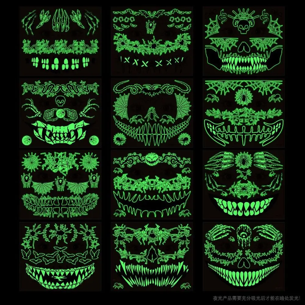 Water Transfer Printing Luminous Tattoo Stickers Temporary Cosplay Props Halloween Glow Body Stickers Long Lasting Easy to Clean
Water Transfer Printing Luminous Tattoo Stickers Temporary Cosplay Props Halloween Glow Body Stickers Long Lasting Easy to Clean