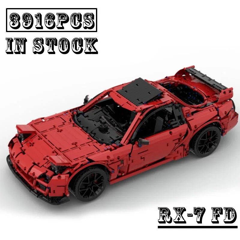 New MOC-132451 1:8 scale super sports car Model RX-7 FD spirit R Buiding Kit Creators Block Bricks Boys Toys Kids Birthday Gifts
New MOC-132451 1:8 scale super sports car Model RX-7 FD spirit R Buiding Kit Creators Block Bricks Boys Toys Kids Birthday Gifts