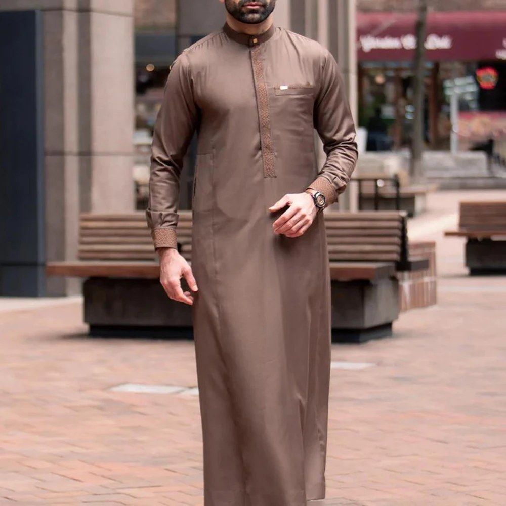 Genderless Islamic Ethnic Style Muslim Printed Robe Loose Simple Solid Color Middle Eastern Arabic Long-Sleeved Robe Unisex
Genderless Islamic Ethnic Style Muslim Printed Robe Loose Simple Solid Color Middle Eastern Arabic Long-Sleeved Robe Unisex