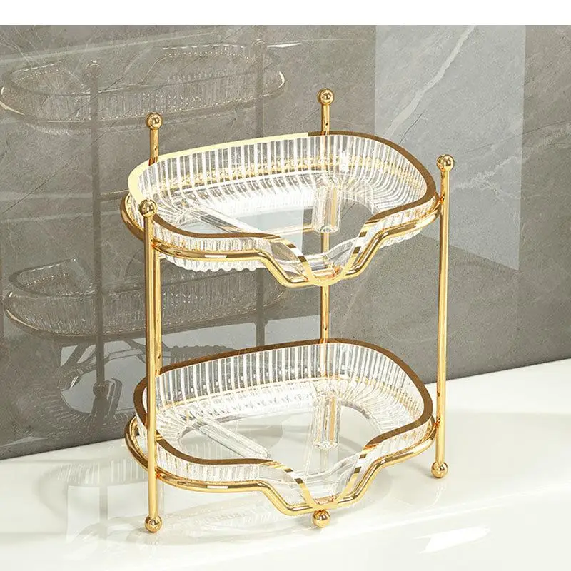 Gold-plated Acrylic Soap Box Multi-layer Storage Rack Household Bathroom Accessories Dish Shape Soap Box Home Decoration
Gold-plated Acrylic Soap Box Multi-layer Storage Rack Household Bathroom Accessories Dish Shape Soap Box Home Decoration