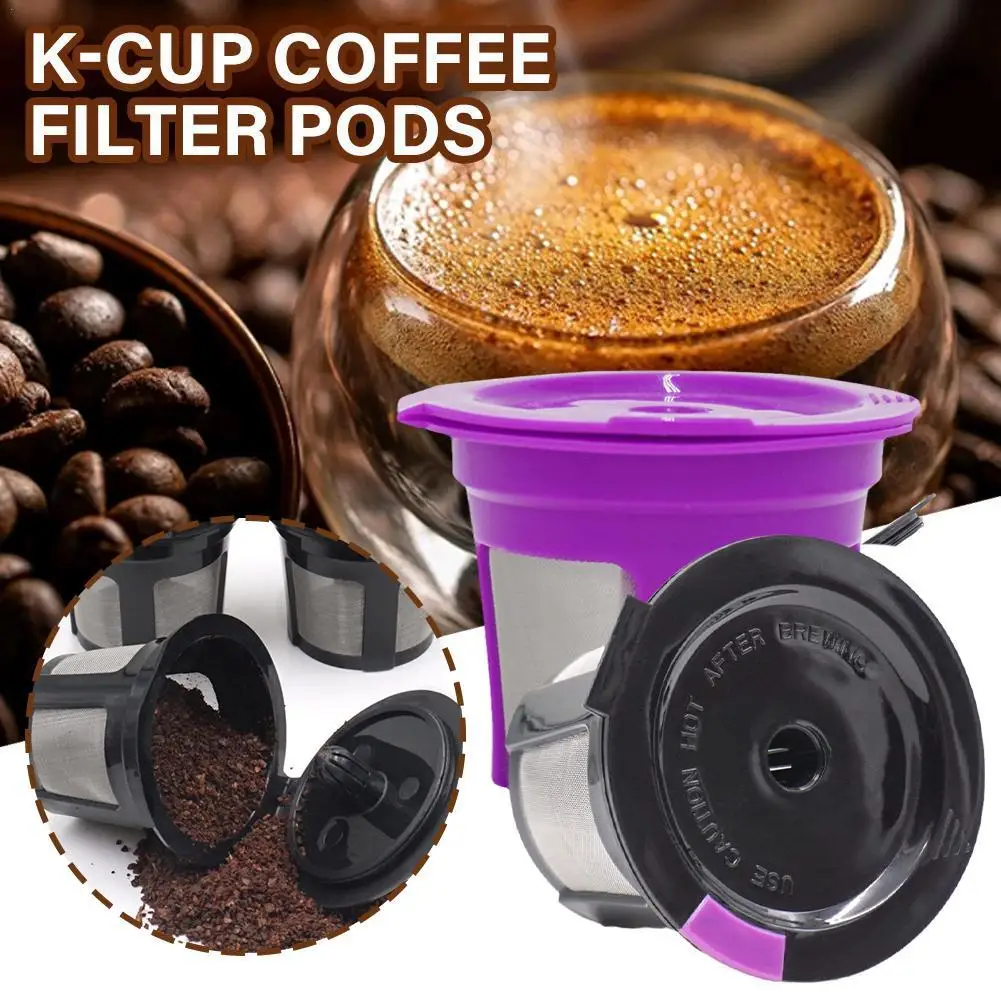 

1PCS Refillable Coffee Filter Cup Reusable Coffee Pod Filled Capsule Compatible With Keurig 2.0 1.0 K Cup Coffee Makers