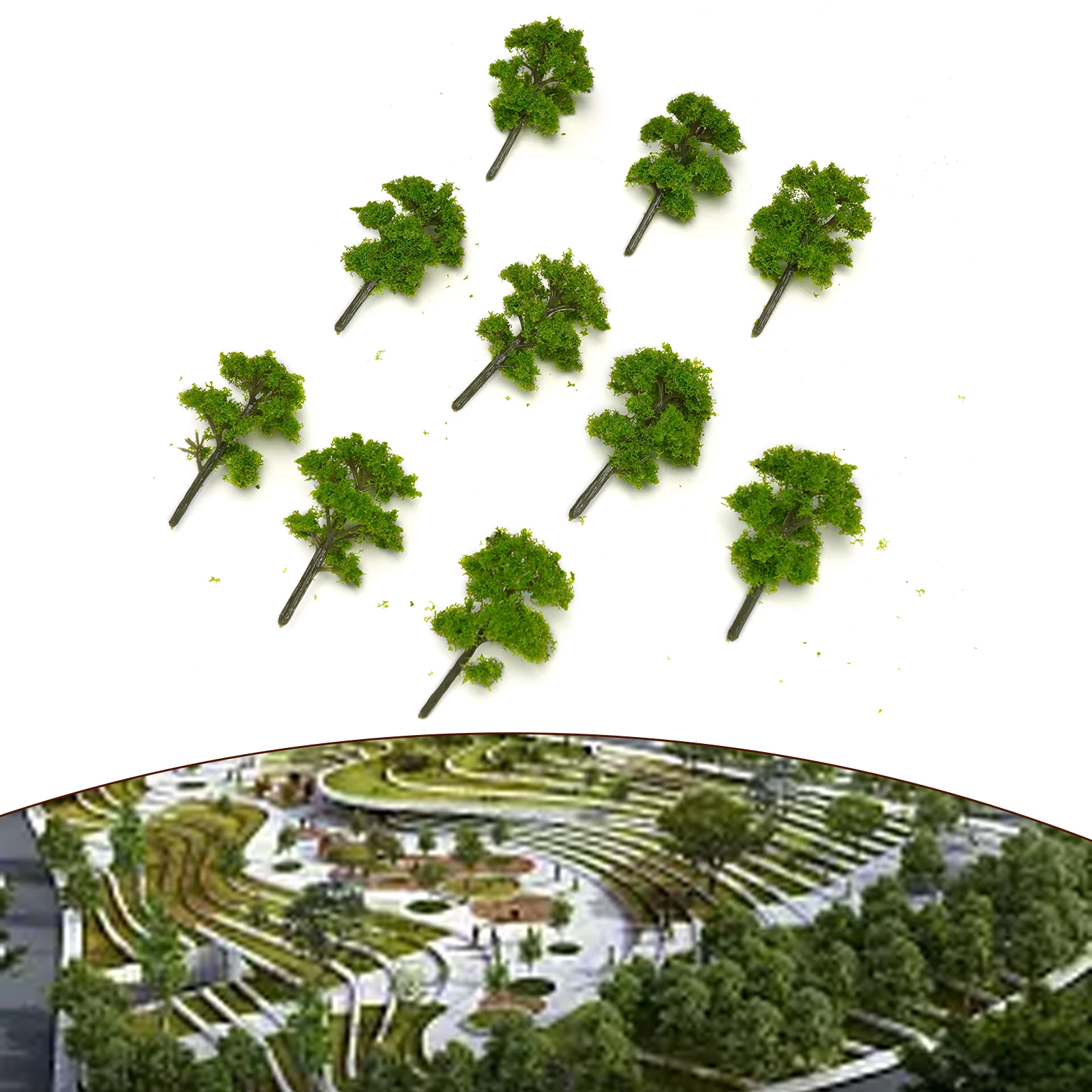 10pcs 7/9cm Scale Model Trees Train Railroad Layout Diorama Wargame Scenery Architecture Miniature Tree Decoration
10pcs 7/9cm Scale Model Trees Train Railroad Layout Diorama Wargame Scenery Architecture Miniature Tree Decoration