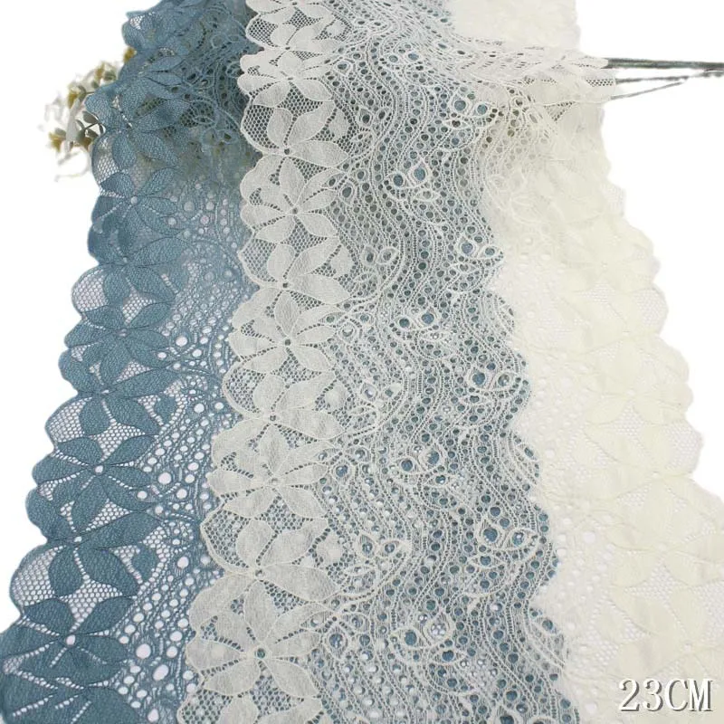 

46Yards Stretch Elastic Lace Trim Lingerie Sewing Craft DIY Apparel Beige Yellow Fabric Garment Sleeve