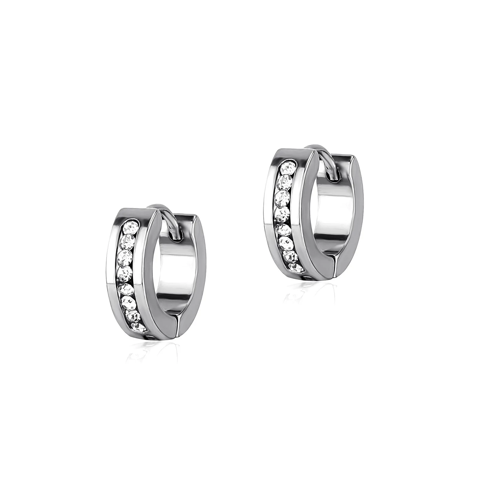 RACHELZ Minimalist Shiny Zircon Charm Stainless Steel Hoop Earrings Light Luxury Circle Earring For Women Men Jewelry No Fade
RACHELZ Minimalist Shiny Zircon Charm Stainless Steel Hoop Earrings Light Luxury Circle Earring For Women Men Jewelry No Fade