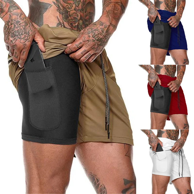 Men Running Shorts Summer Sportswear Double-deck Short Pant 2 In 1 Training Workout Clothing Male Gym Fitness Sport Shorts
Men Running Shorts Summer Sportswear Double-deck Short Pant 2 In 1 Training Workout Clothing Male Gym Fitness Sport Shorts