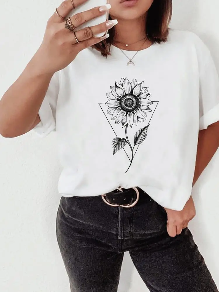 Flower Lovely Trend Cute 90s Clothing Summer Top Basic Women Clothes Fashion Print T Shirt Short Sleeve Tee Graphic T-shirt
Flower Lovely Trend Cute 90s Clothing Summer Top Basic Women Clothes Fashion Print T Shirt Short Sleeve Tee Graphic T-shirt