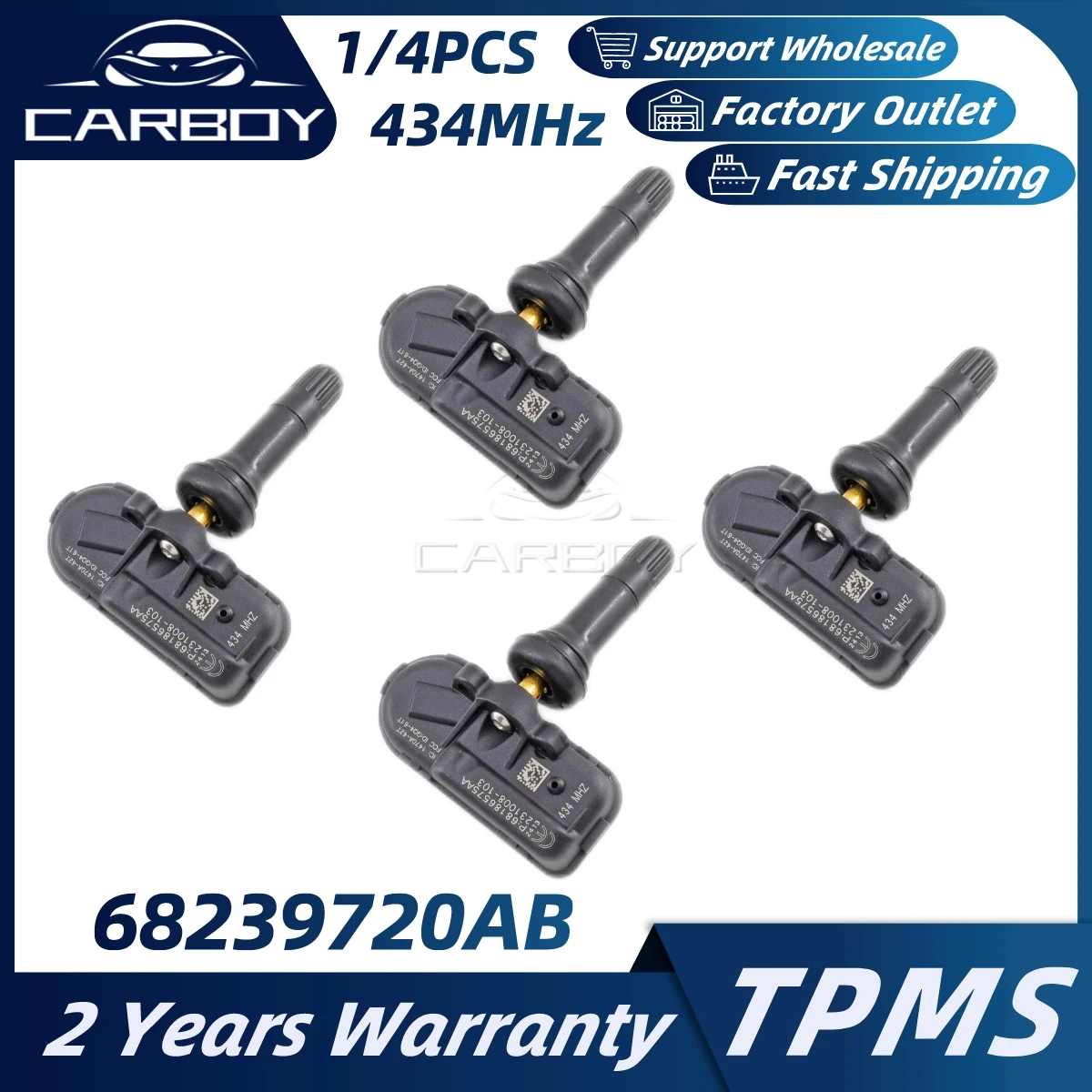 68239720AB 68186572AA TPMS Car Tire Pressure Control For RAM 1500 2500 3500 Jeep Cherokee 2014 2015 2016 434MHz 1/4PCS Manometer
68239720AB 68186572AA TPMS Car Tire Pressure Control For RAM 1500 2500 3500 Jeep Cherokee 2014 2015 2016 434MHz 1/4PCS Manometer