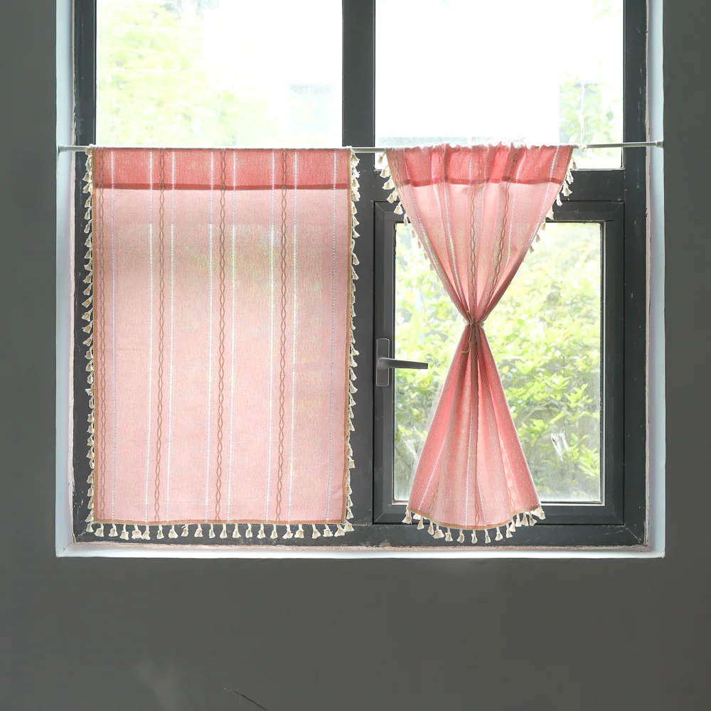 fresh linen cotton short curtain small curtain finished country kitchen tassel decoration cafe Korean half curtain
fresh linen cotton short curtain small curtain finished country kitchen tassel decoration cafe Korean half curtain