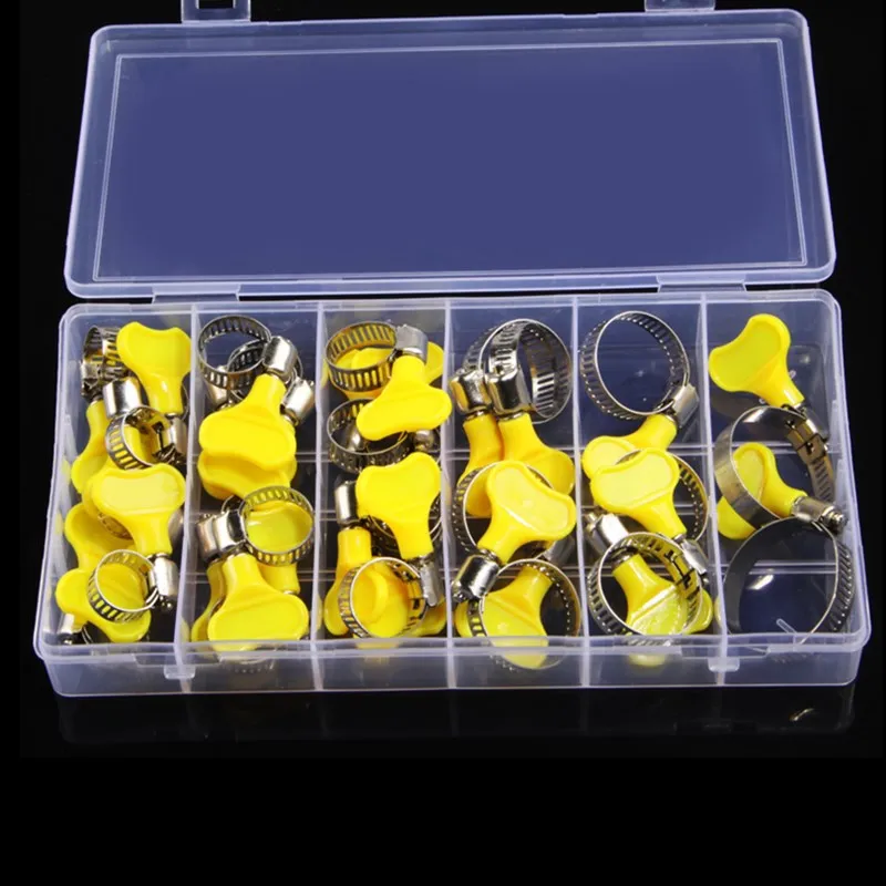 Free Shipping 27 Pcs 8Mm-32Mm Butterfly Hose Clamp Homebrew Pipe Clamp Fit Tube Plastic Handle
Free Shipping 27 Pcs 8Mm-32Mm Butterfly Hose Clamp Homebrew Pipe Clamp Fit Tube Plastic Handle