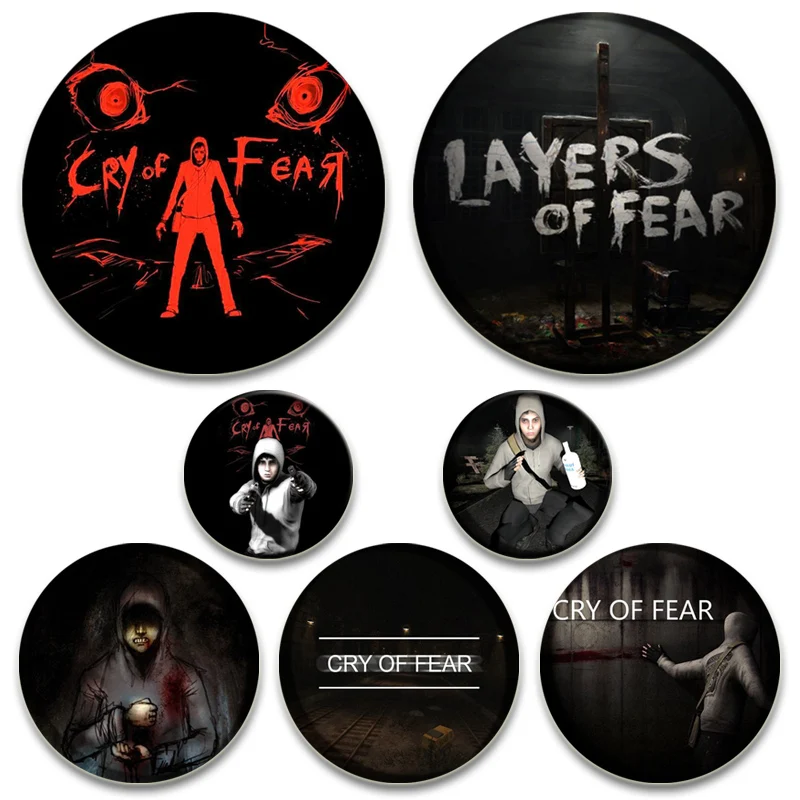 32/44/58mm Hot Game Cry of Fear Brooch Handmade Tinplate Pin for Backpack Clothes Decor Accessory Badge Fans Collection Gift
32/44/58mm Hot Game Cry of Fear Brooch Handmade Tinplate Pin for Backpack Clothes Decor Accessory Badge Fans Collection Gift