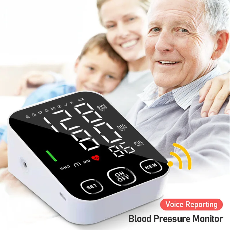 

Светодиодный автоматический цифровой телефон, сфигмоманометр, тонометр, прибор для измерения частоты сердечных сокращений, медицинский
