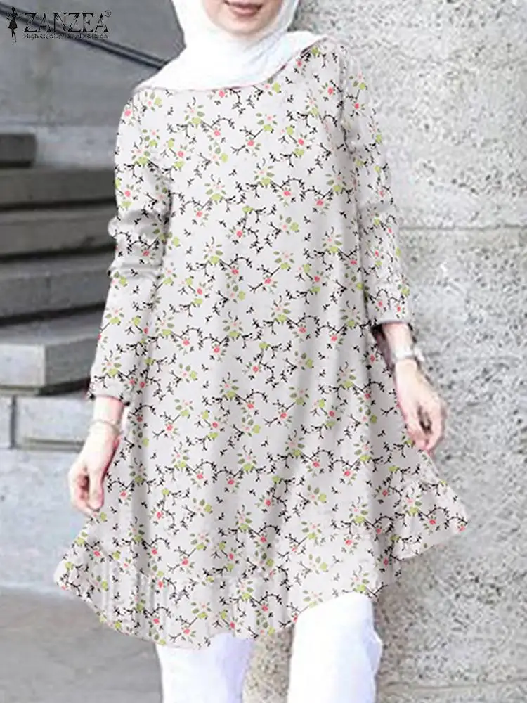 ZANZEA Fashion Floral Printed Muslim Tops Spring Woman Elegant Blouse Long Sleeve O-Neck Tunic Shirt Chiffon Dubai Blusas Mujer
ZANZEA Fashion Floral Printed Muslim Tops Spring Woman Elegant Blouse Long Sleeve O-Neck Tunic Shirt Chiffon Dubai Blusas Mujer