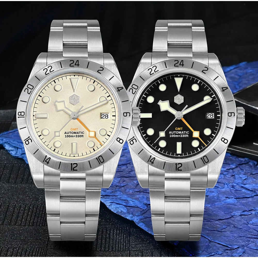San Martin New NH34 39mm BB GMT Color Dial Luxury Men Watch Business Automatic Mechanical Watches Sapphire Date Waterproof 100m
San Martin New NH34 39mm BB GMT Color Dial Luxury Men Watch Business Automatic Mechanical Watches Sapphire Date Waterproof 100m
