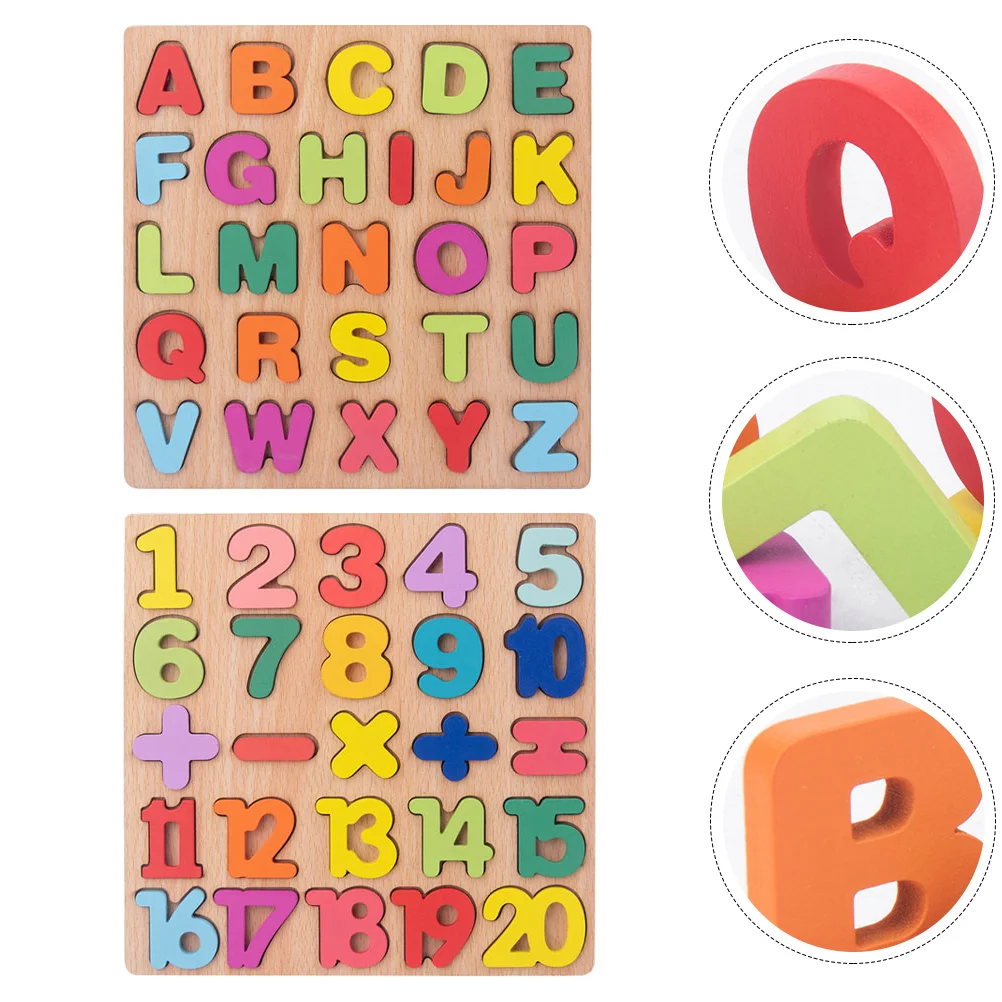 2 Sets Children's Educational Puzzle Toys for Toddlers Kids Alphabet Jigsaw Plaything Early Wooden Abc Learning
2 Sets Children's Educational Puzzle Toys for Toddlers Kids Alphabet Jigsaw Plaything Early Wooden Abc Learning
