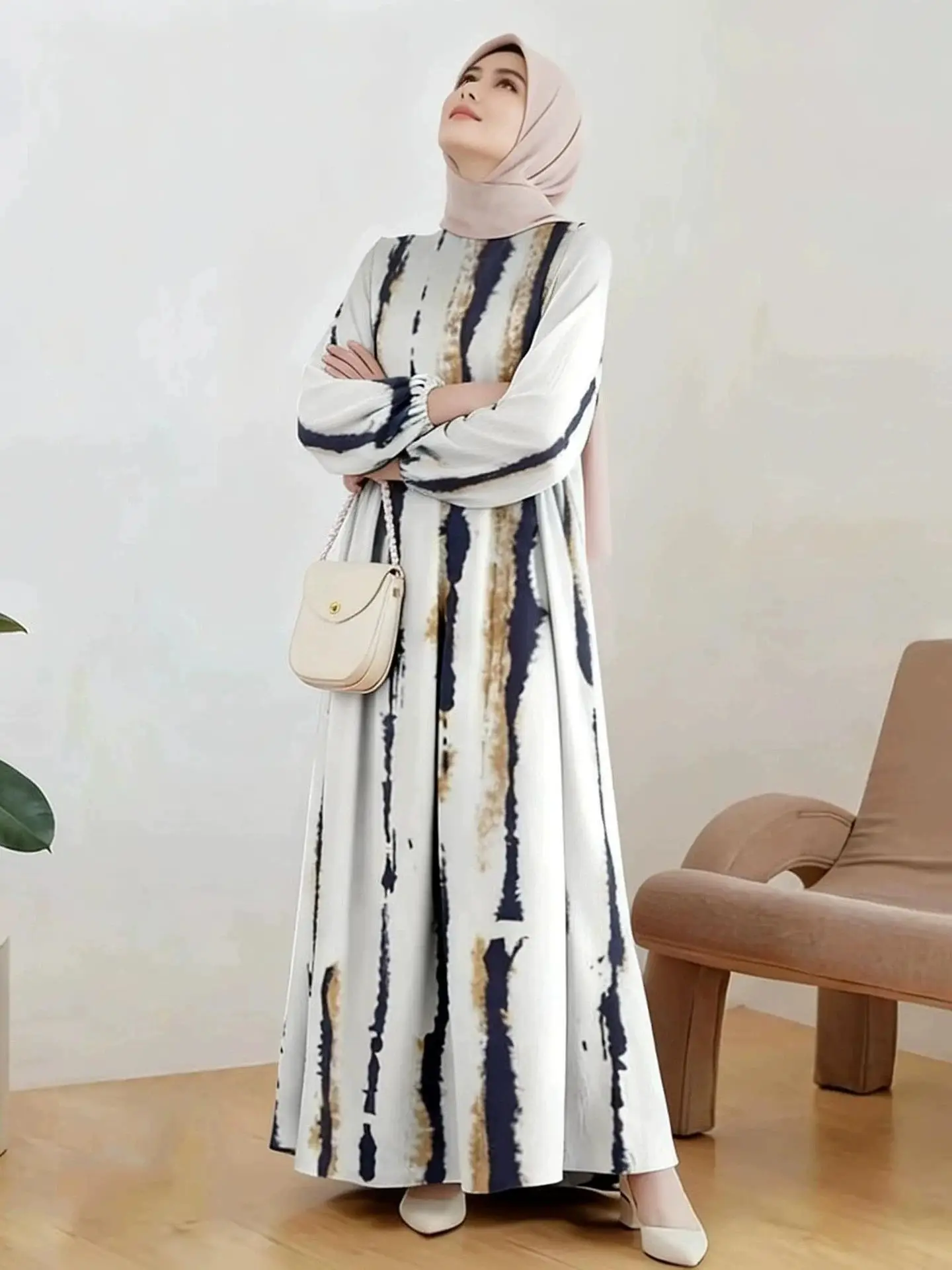Muslim Cotton Abayas For Women Dashiki Loose Dress Batwing Sleeve Femme Robe 2 S9f9e00bc895c450dbbb1408a95f111c5H