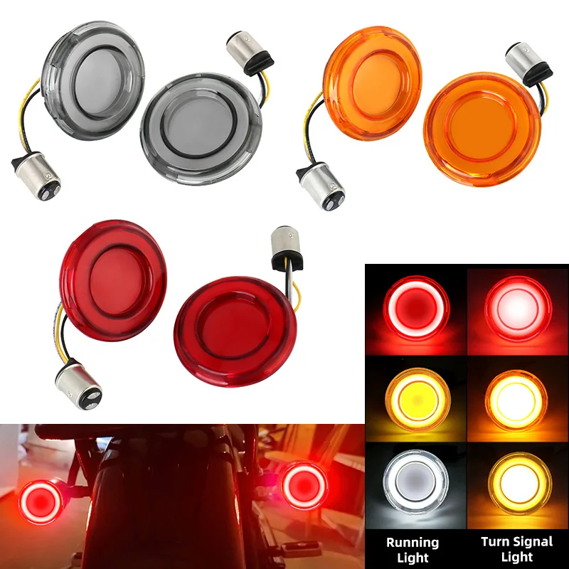 Motorcycle Front Rear Turn Signal Indicator Light Bullet Style 1157 LED For Harley Sportster XL883 1200 X48 72 Dyna 2002-2021
Motorcycle Front Rear Turn Signal Indicator Light Bullet Style 1157 LED For Harley Sportster XL883 1200 X48 72 Dyna 2002-2021