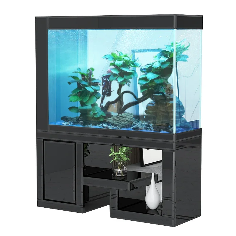 Fish tank household light luxury flower rack living room large floor standing foyer partition cabinet screen
Fish tank household light luxury flower rack living room large floor standing foyer partition cabinet screen