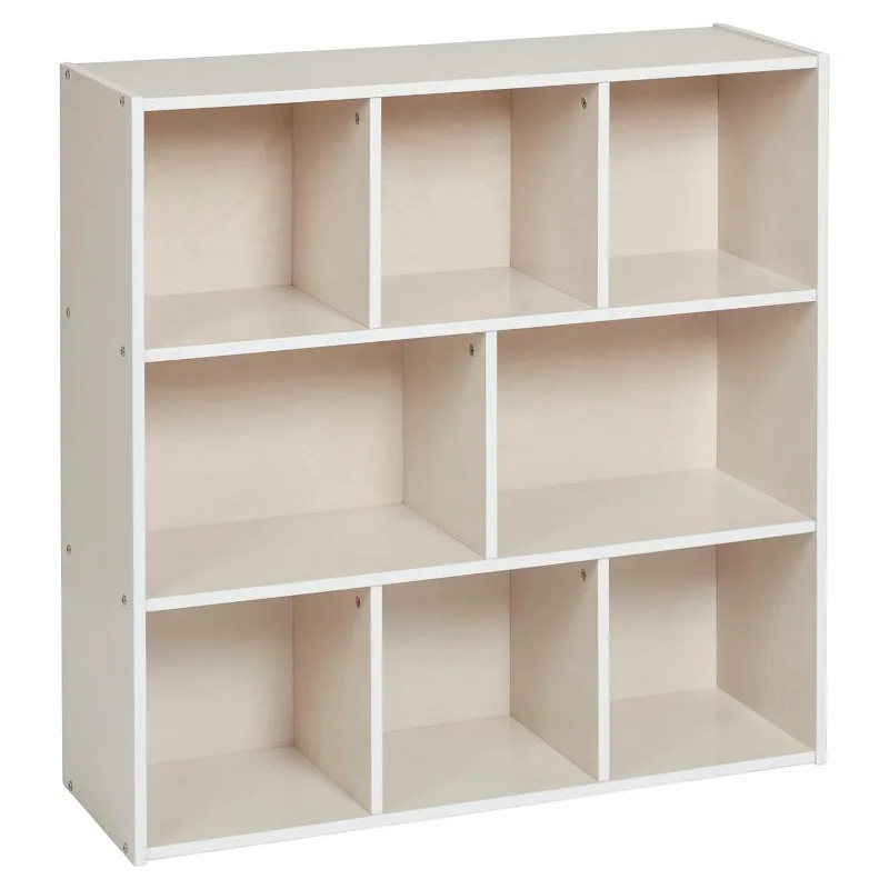 

Streamline 8-Compartment Storage Cabinet, 36in, Classroom Furniture, White Wash