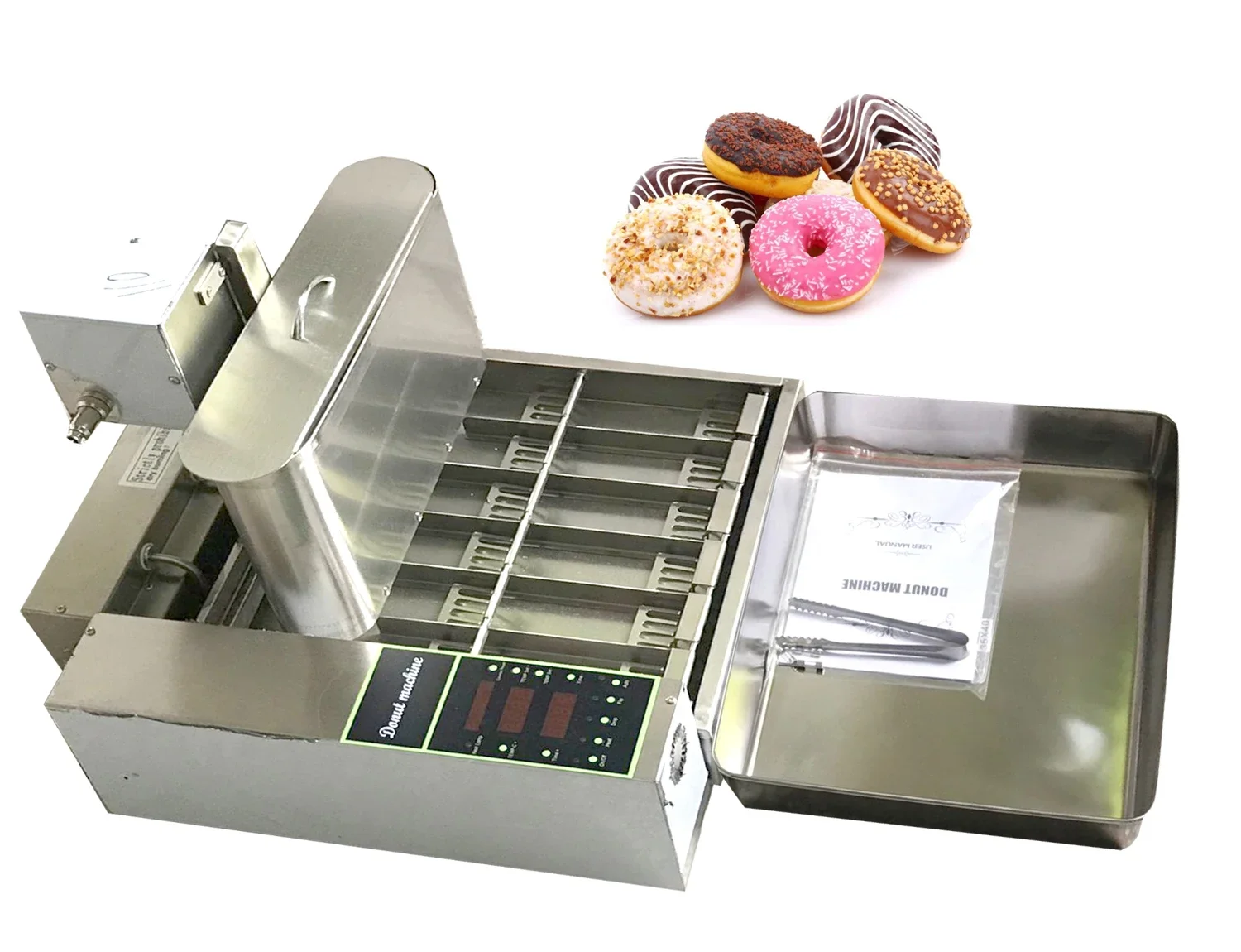 1500-2000 PCS Automatic Donut Maker/Donut Fryer/Four rows of mini doughnuts machine
1500-2000 PCS Automatic Donut Maker/Donut Fryer/Four rows of mini doughnuts machine