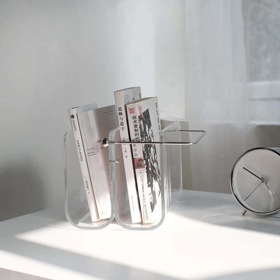 Original Acrylic Storage Book Stand White Bookshelf Desktop Rack Ornaments Exquisite New Simple And Creative Ins Nordic
Original Acrylic Storage Book Stand White Bookshelf Desktop Rack Ornaments Exquisite New Simple And Creative Ins Nordic