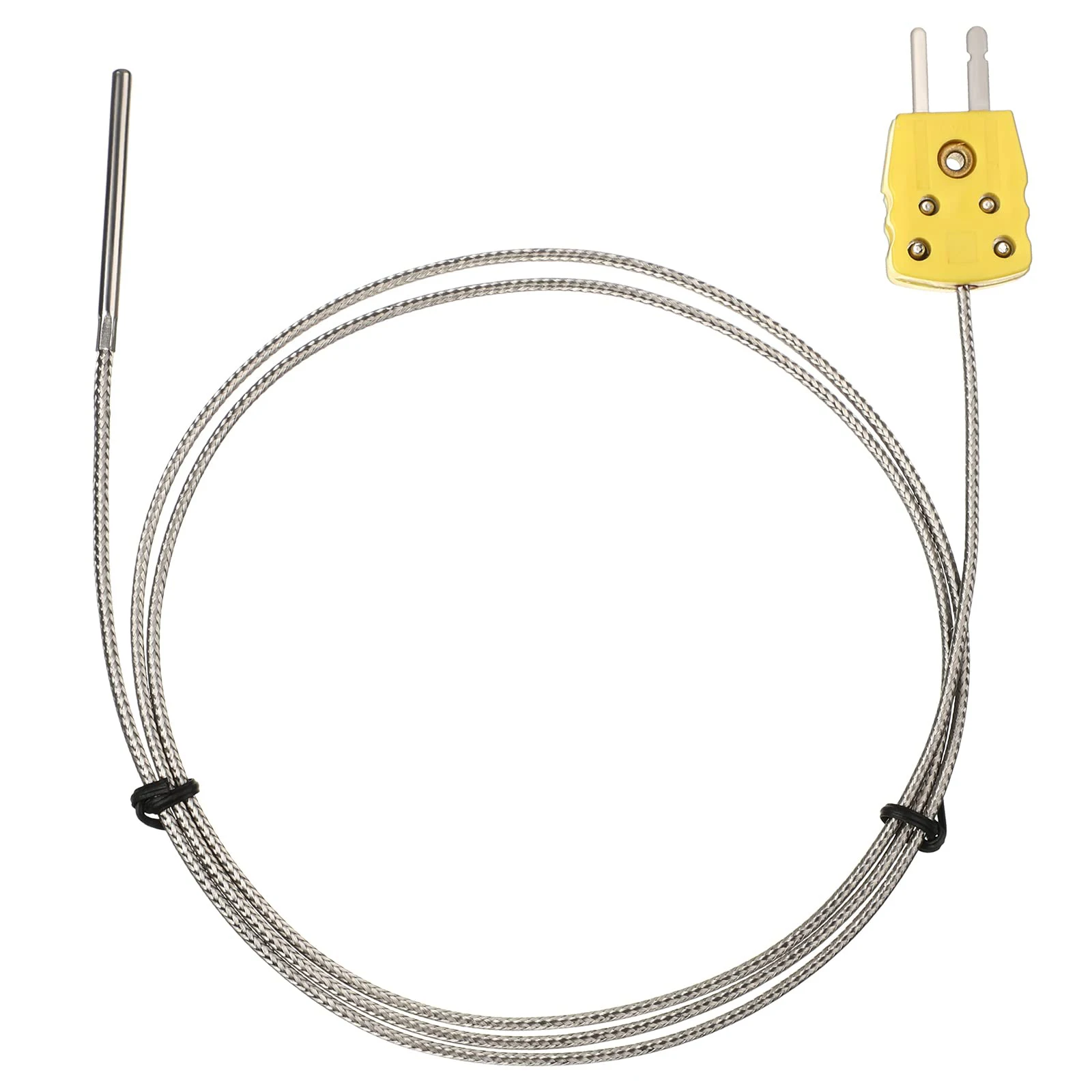 Type K Thermocouple Probe Sensors Accurate Temperature Readings Fiberglass Construction Universal Compatibility
Type K Thermocouple Probe Sensors Accurate Temperature Readings Fiberglass Construction Universal Compatibility