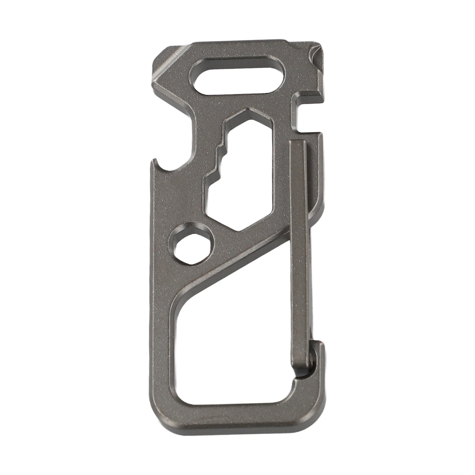 

Key Ring Key Chain Bottle Opener Matt 62 * 26 * 8mm Bicycle Bike Multi-Tool Outdoor Spoke Spanner TC4 Titanium Alloy Functional