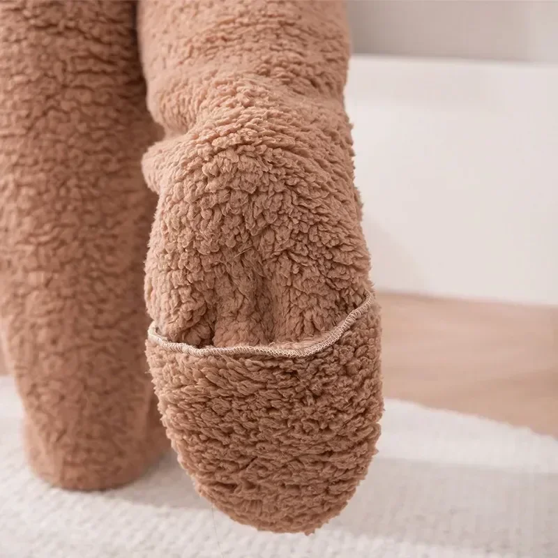

Kids Plush Women High Thigh Room Warmers for Legging Socks Leg Living Office Boot Knee Over Fuzzy Stocking