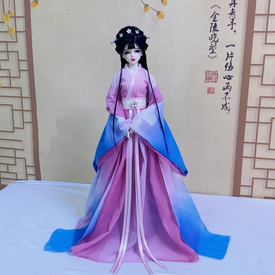 

Шарнирная одежда в старинном стиле, длинное платье ханьфу в китайском стиле, волшебное платье для шарнирных кукол/SD SD13, аксессуары для кукол для большой девочки A1975, 1/3